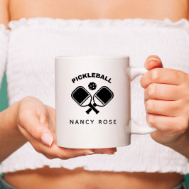 Caneca Pickleball Player Nome Personalizado Coffee Mug