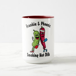 Caneca Picles de Cartoon e Pickleball Team Hot Dill