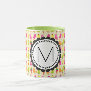 Caneca Picles e Monograma Personalizado Sorvete