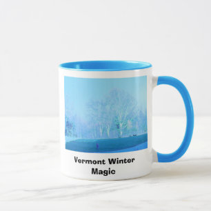 Caneca PICT0392, mágica do inverno de Vermont