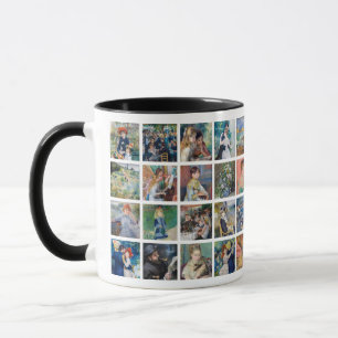 Caneca Pierre-Auguste Renoir - Colagem em Grade de Master