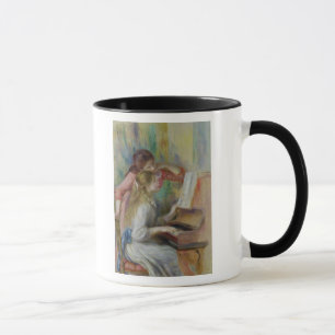 Caneca Pierre raparigas de Renoir um   no piano