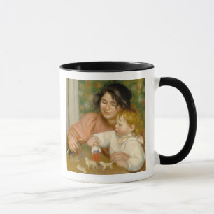 Caneca Pierre uma criança de Renoir   com brinquedos