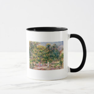 Caneca Pierre uma mulher de Renoir   no jardim de Les