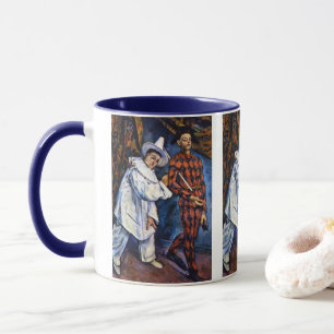 Caneca Pierrot e Harlequim, Mardi Gras de Paul Cezanne