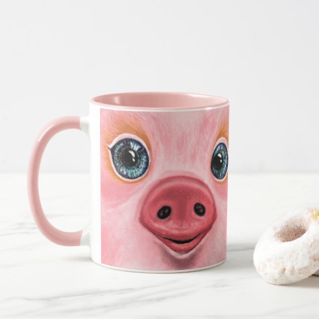 Caneca Pig Mug Happy (Com Donut)