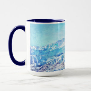 Caneca Pikes Pico Montanhas Pintadas Xadrez