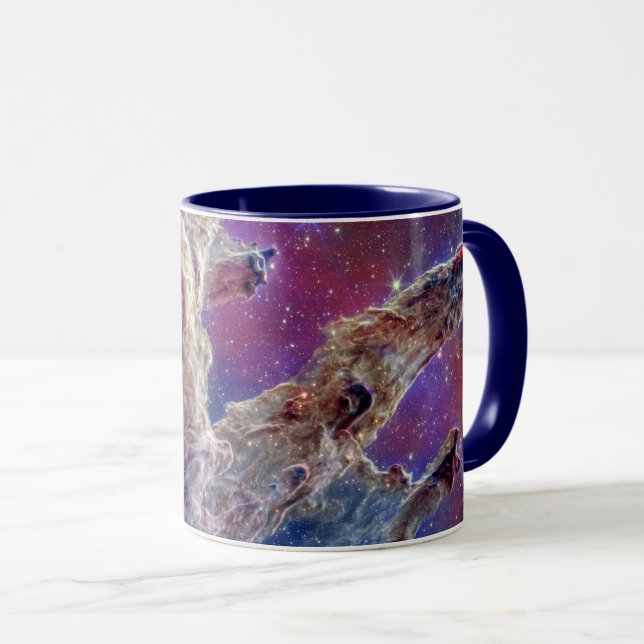 Caneca Pilares JWST de criação NIRCam e MIRI composto (Frente Esquerda)