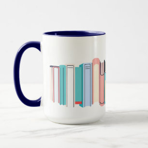 Caneca Pilha Alta de Livros