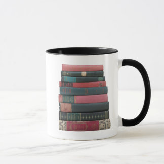 Caneca Pilha de Livro-VERMELHO