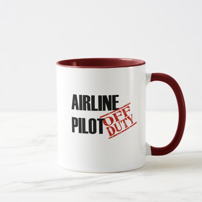 Caneca Piloto da linha aérea (Direita)