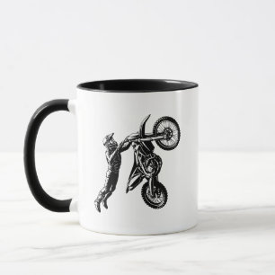 Caneca Piloto de Moto de Terra