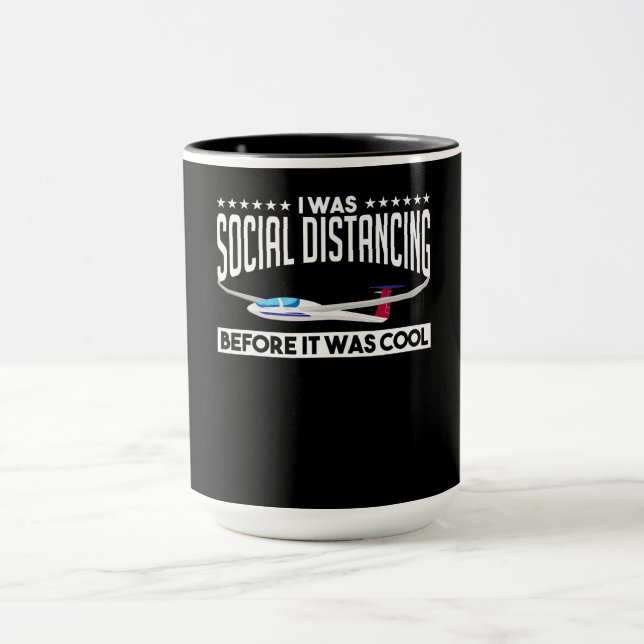 Caneca Piloto-piloto de planador de planadores voador Pre (Centro)