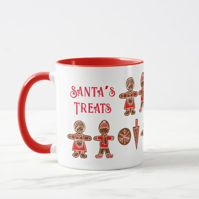 Caneca Pimenta de papai noel vermelha (Esquerda)