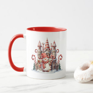Caneca Pimento-pimenta-de-natal de aquarela Monograma de 