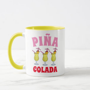 Caneca Pina Piña Colada Puerto Rican Pineapple Cocktail