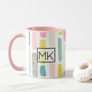 Caneca Pincel amarelo-rosa, Pincel amarelo-azul Coffee Mu