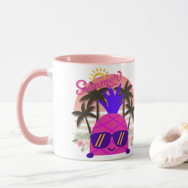 Caneca Pineapple Enjoy the Summer (Com Donut)
