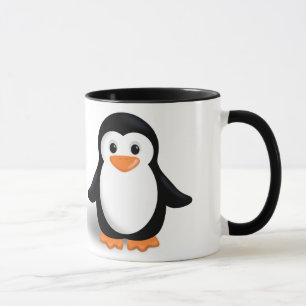 Caneca Pinguim bonito do bebê