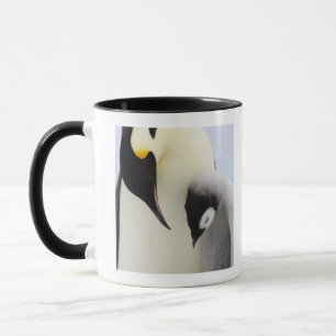 Caneca Pinguim de imperador que olha o pintinho