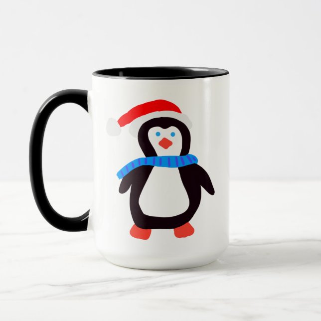 Caneca Pinguim de inverno clássico (Esquerda)