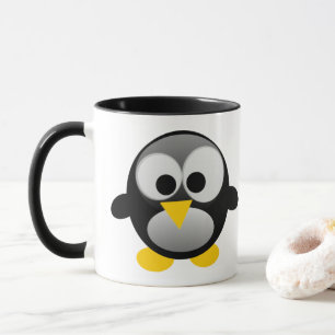 Caneca Pinguim desajeitado de Linux Tux