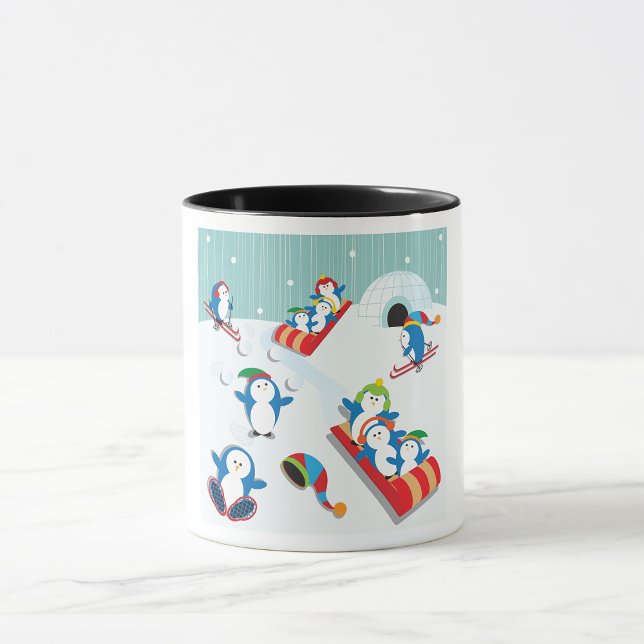 Caneca Pinguim Diversão Mug (Criador carregado)