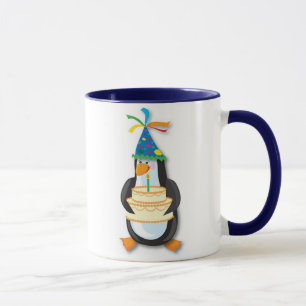 Caneca Pinguim do aniversário