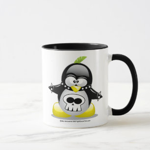 Caneca Pinguim do balancim de punk