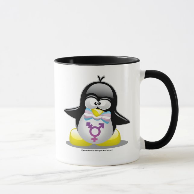 Caneca Pinguim do Transgender (Direita)