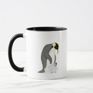 Caneca Pinguim e pintinho "pai perfeito"