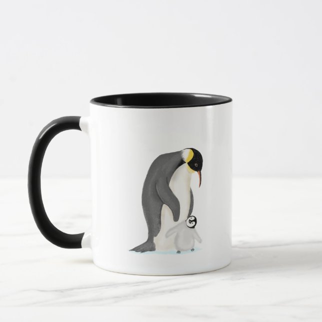 Caneca Pinguim e pintinho "pai perfeito" (Esquerda)