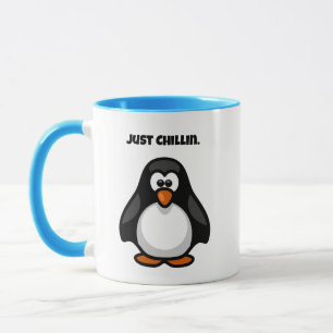 Caneca Pinguim legal do desenho animado - Apenas Enroland
