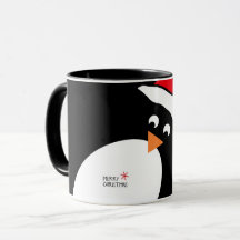 Pinguim - Mug de Natal Personalizado