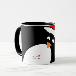 Caneca Pinguim - Mug de Natal Personalizado