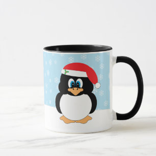 Caneca Pinguim Pinguim Canino de Natal