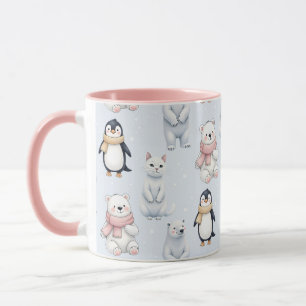 Caneca Pinguim-Pinguim do moderno Trendy Bear Pinguim-Inv