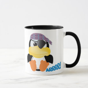 Caneca Pinguim-pirata de Cute Goofkins