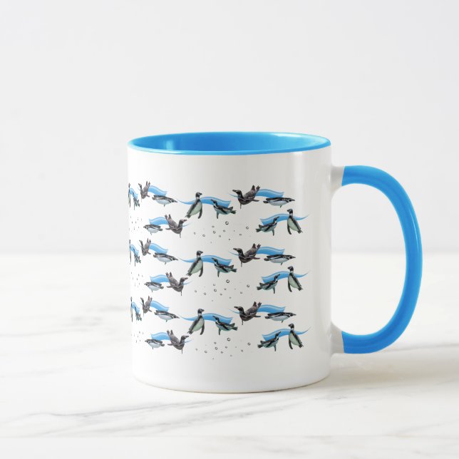 Caneca Pinguim Piscina Party Mug (Direita)