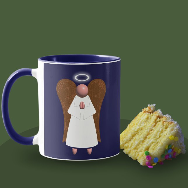 Caneca Pink Angel, Guardian Angel Mug (Pink Guardian Angel mug & Cake)