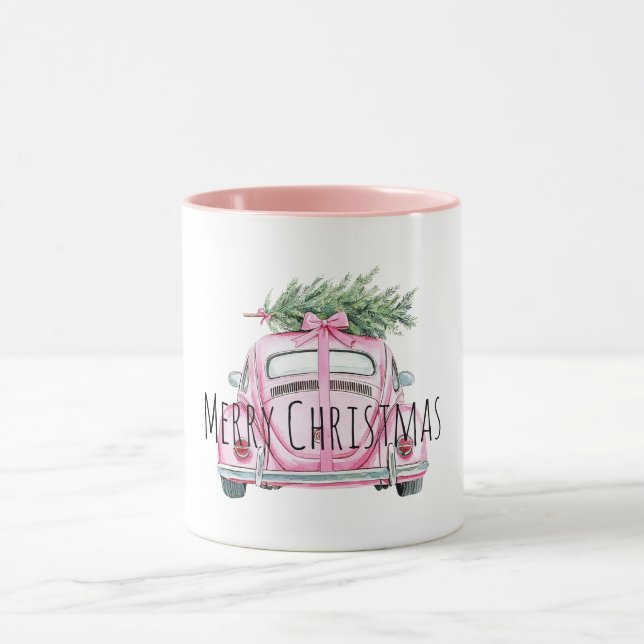 Caneca Pink Car Christmas Tree (Centro)