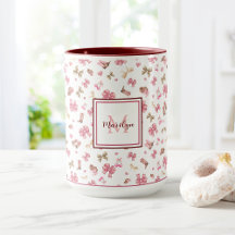 Pink Girly Cowgirl Western Patterm Monogrammed