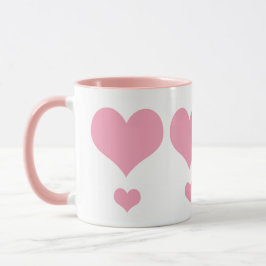Caneca Pink Heart Love