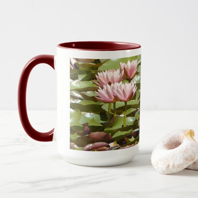 CANECA PINK LOTUS BLOSSOMS (Com Donut)