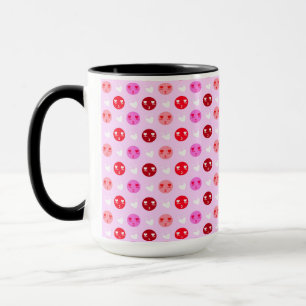 Caneca Pink Love Emoji café