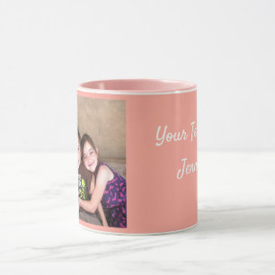 Caneca Pink Personalize MODELO FOTO - Presente Coffee Mug