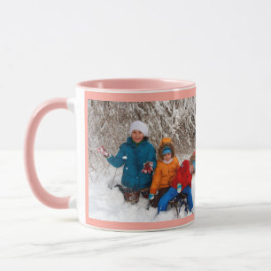 Caneca Pink Personalize o Modelo de Fotografia com Mug de