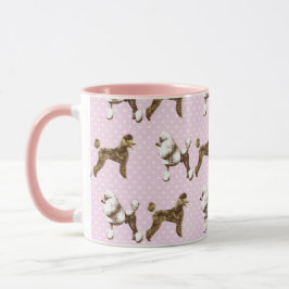 Caneca pink poodle design