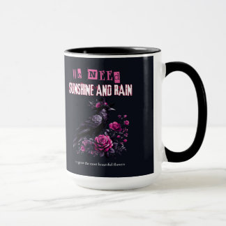 Caneca Pink Roses Gothic Mug