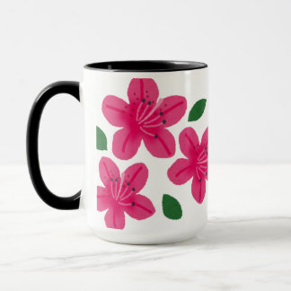 Caneca Pink Watercolor Flower Mug